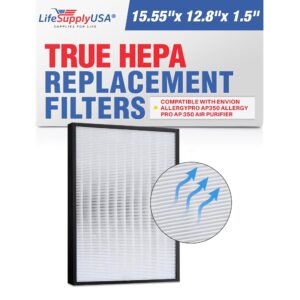 LifeSupplyUSA HEPA Filter Replacement for Envion AllergyPro AP350 Air Purifier Allergy Pro AP 350 will not work with Whirlpool AP350.