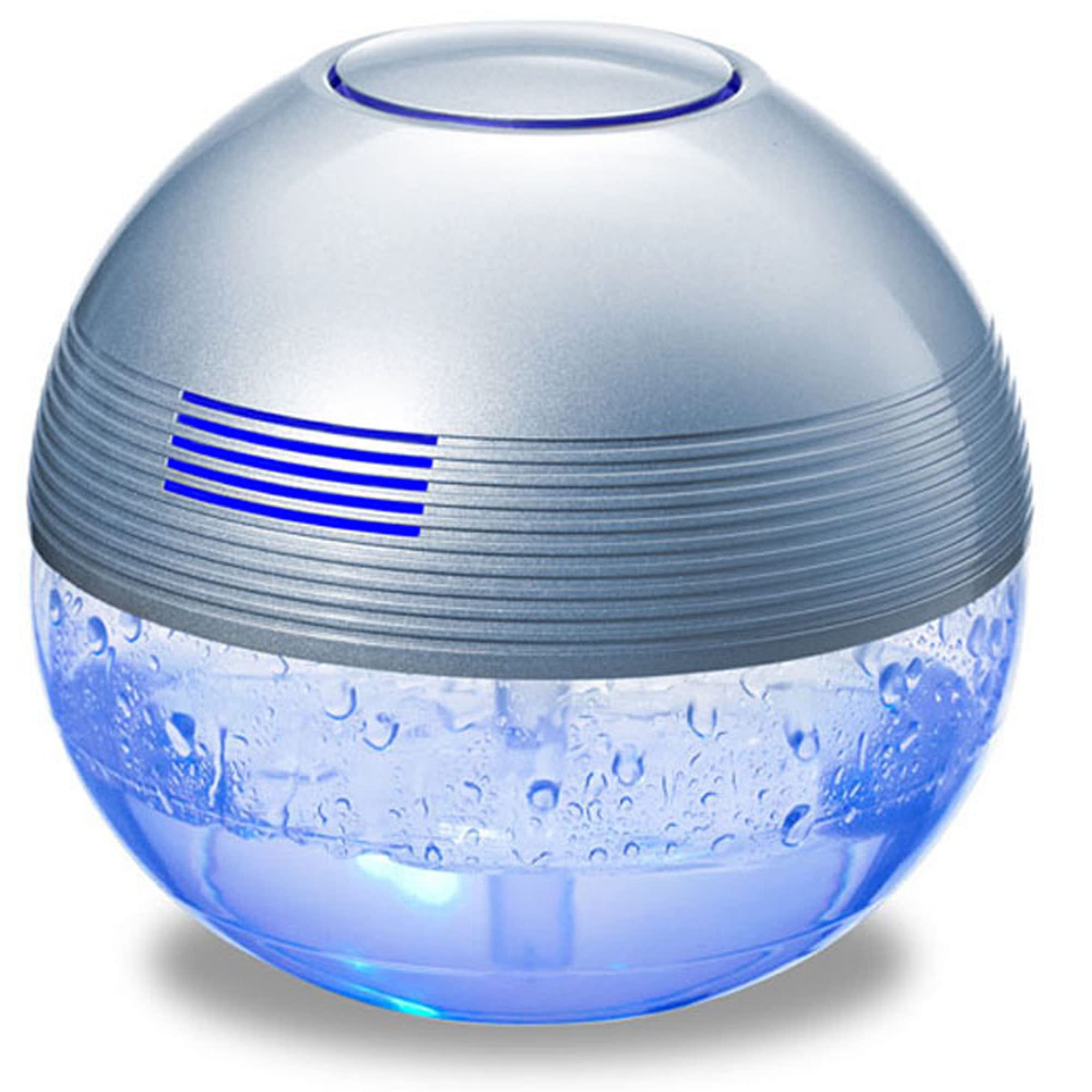 Water Based Air Revitalizer Purifier Odor Remover Humidifier Aromatherapy Air Cleaner (Silver)