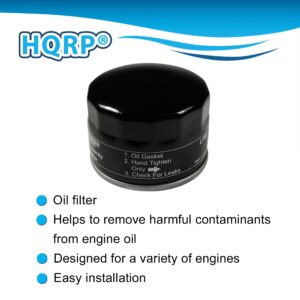 HQRP Oil Filter compatible with Kohler 12 050 01-S 1205001S 1205001 12 050 08 12-050-08s Replacement for Kohler CH11-CH16 CH18-CH25 CH410-CH450 CV13-CV16 CV18-CV25 CV430-CV493 SV470-SV620 Engines