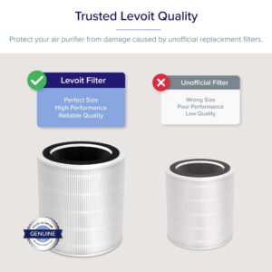 LEVOIT LV-H135 Air Purifier Replacement Filter, High-Efficiency Activated Carbon Filters Set, LV-H135-RF, 1 Pack, White