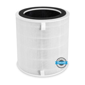 levoit lv-h135 air purifier replacement filter, high-efficiency activated carbon filters set, lv-h135-rf, 1 pack, white