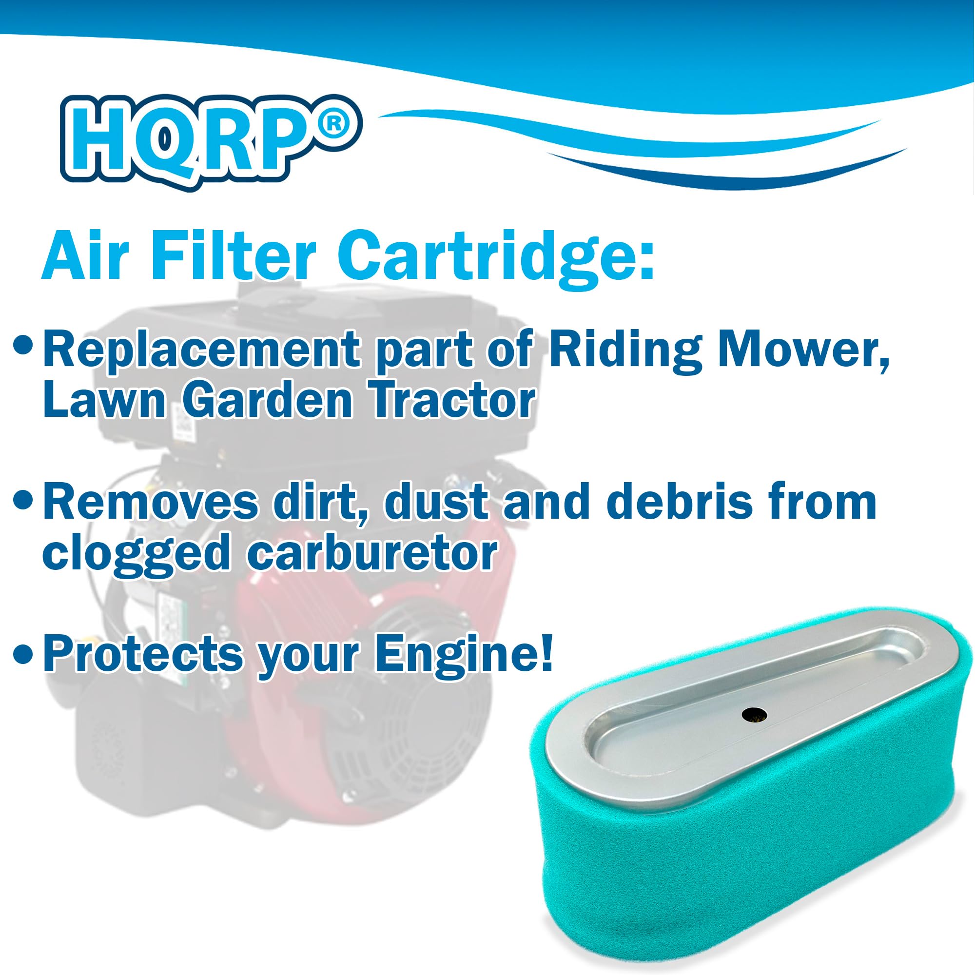 HQRP Filter Cartridge + Pre-Cleaner compatible with Briggs & Stratton 28F707 28M706 28M707 28N707 28P700 28Q700 28R700 28T700 28V700 28S700 Series Engine