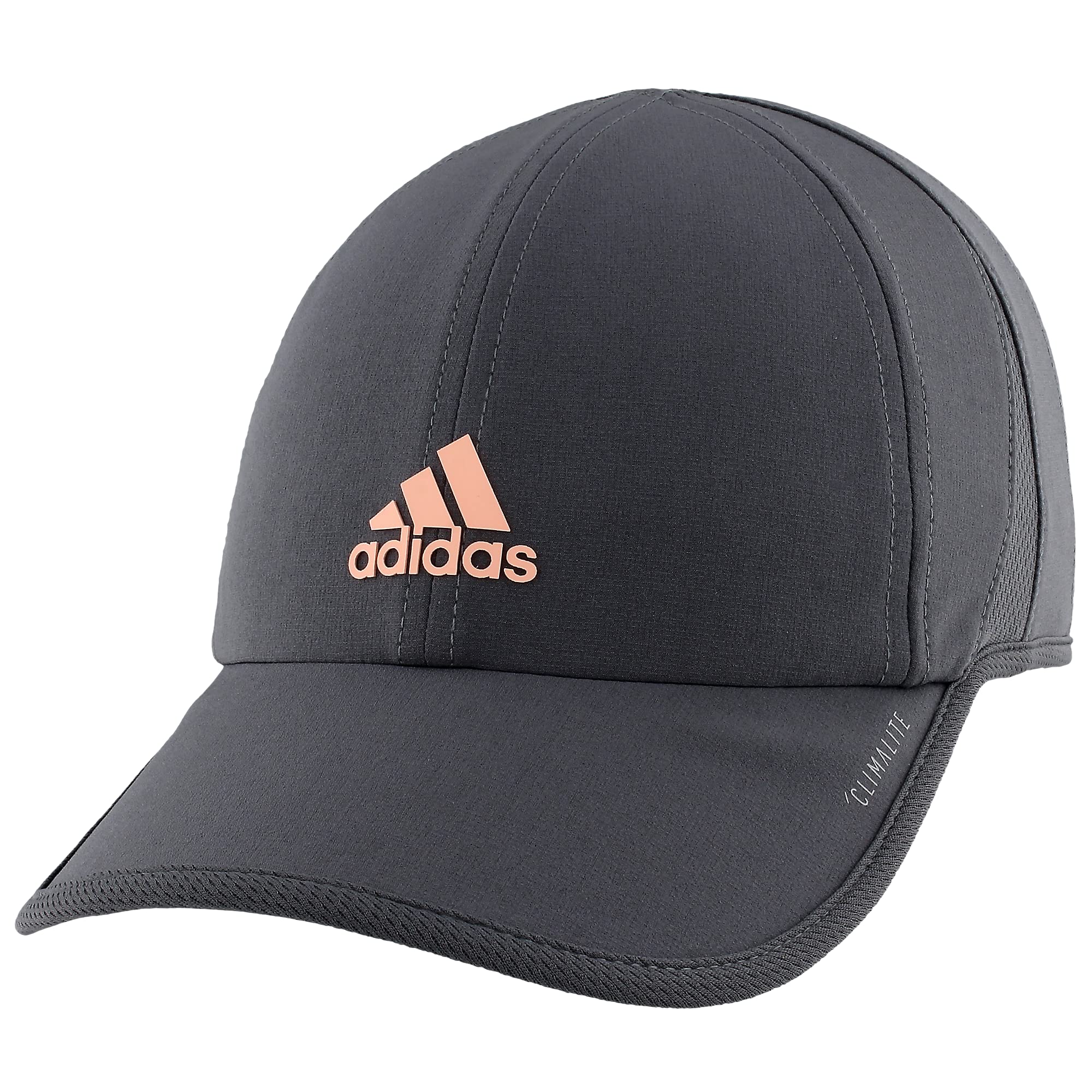 adidas Women's Superlite Relaxed Fit Performance Hat, Onix/Glow Pink, One Size