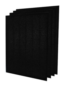 invisiclean replacement activated carbon prefilter - 4 pack - genuine prefilter for invisiclean claro air purifier ic-4524