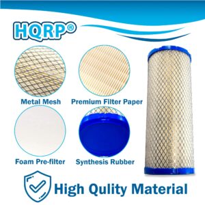 HQRP Filter & Inner Filter Kit Compatible with Briggs & Stratton 841497, 821136, 4235, 4236 Replacement for B&S 540000/610000 Series Engines