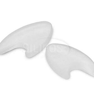 Silipos 6511 Antibacterial Gel Toe Separator - [Pack of 6] Small, Latex Free Toe Spacer Relieves Bunion, Corn, Callus Pain. Foot Care Products,White