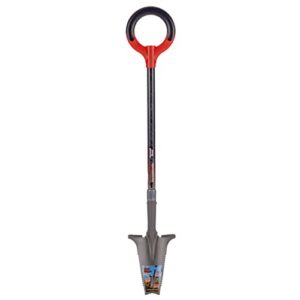 radius garden 23311 root slayer perennial shovel, red