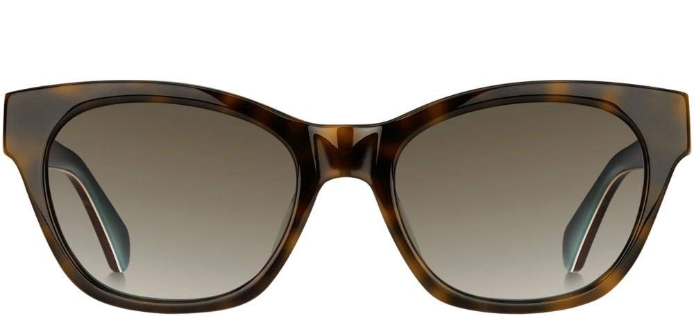 Kate Spade New York Women's Jerri/S Cat Eye Sunglasses, Havana Blue/Brown Gradient, 50mm, 18mm