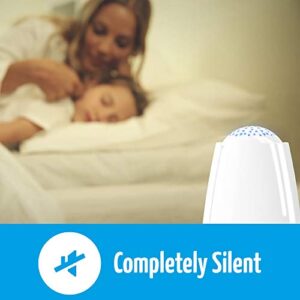 BabyAir Totally Silent, Small, Maintenance Free, Destroys 99,99% of Mold, Dustmite and Pet Allergens, Viruses, Bacteria, with Dimmable Star Light Ceiling Projection, No HEPA Needed.