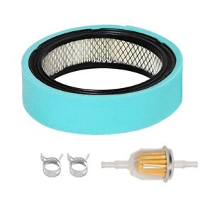 hifrom replace air filter pre cleaner fuel filter clamp replacement for onan 140-2628 140-1228 140-2522 140-2628-01 toro nn10774 john deere am106953 he140-2628 lawn mower air cleaner (1 set)