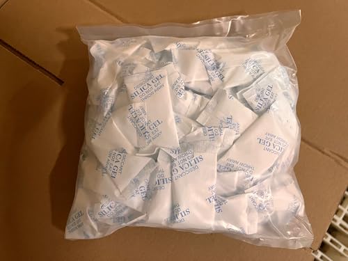 O2frepak 10 Gram(100Packs) Food Grade Moisture Absorbers Silica Gel Packs Desiccant for Storage,Food Safe Dessicant Silica Gel Packets for Moisture Storage Control