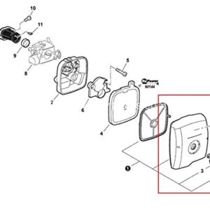 OEM Genuine Echo/Shindaiwa P021042614 Air Filter Cover Assy for CS-355T + (Free Two e-Books)