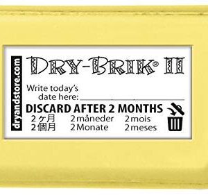 Dry-Brik II Desiccant Blocks - 6 Blocks (2 Packs of 3 Blocks)| Replacement Moisture Absorbing Block for the Global II and Zephyr by Dry & Store | Hearing Device Dehumidifiers (Limited Edition)