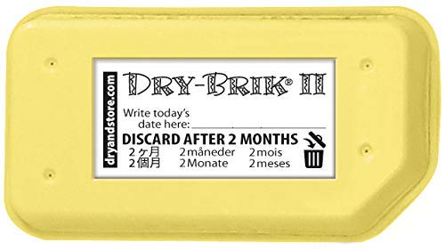 Dry-Brik II Desiccant Blocks - 6 Blocks (2 Packs of 3 Blocks)| Replacement Moisture Absorbing Block for the Global II and Zephyr by Dry & Store | Hearing Device Dehumidifiers (Limited Edition)