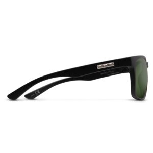 Suncloud Hundo Polarized Sunglasses, Matte Black/Polarized Gray Green, One Size