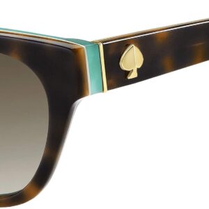 Kate Spade New York Women's Jerri/S Cat Eye Sunglasses, Havana Blue/Brown Gradient, 50mm, 18mm