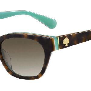 Kate Spade New York Women's Jerri/S Cat Eye Sunglasses, Havana Blue/Brown Gradient, 50mm, 18mm