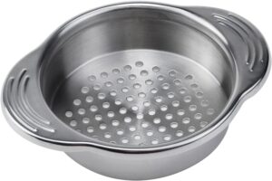 onwon tuna strainer food-grade stainless steel sieve tuna press can lid oil drainer remover canning colander oil squezzer easy to clean won't absorb any odours