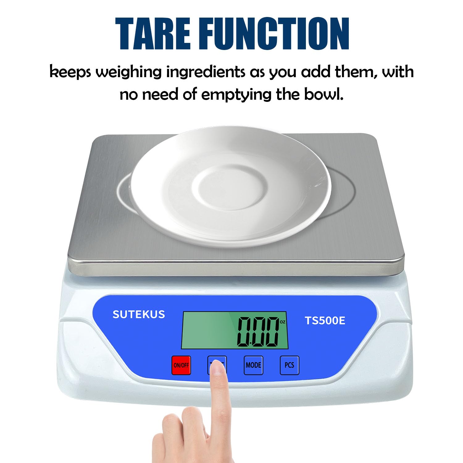 Sutekus 0.04oz to 55lbs Digital Scales Weigh Scale Kitchen Scale Precise Cooking Scale Multifunction Scales for Kitchen Home Postal