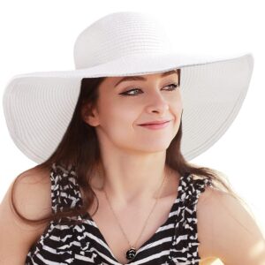 wide brim sun hat womens - white sun hat ladies hat women straw floppy hat beach