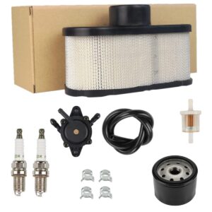 euros 11013-7047 air filter with 49065-7007 oil filter 49040-7001 fuel pump tune up kit fit for kawasaki fr651v fr691v fr730v fs481v fs541v fs600v fs730v 4 stroke lawn mower