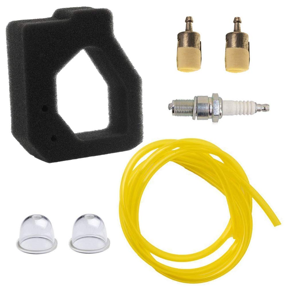 HIFROM Replace Air Filter Fuel Filter Line Primer Bulb Splar Plug Replacement for Honda GX25 GX25N GX25NT FG110 FG110K1 Engine Tiller Part 17211-Z0H-800