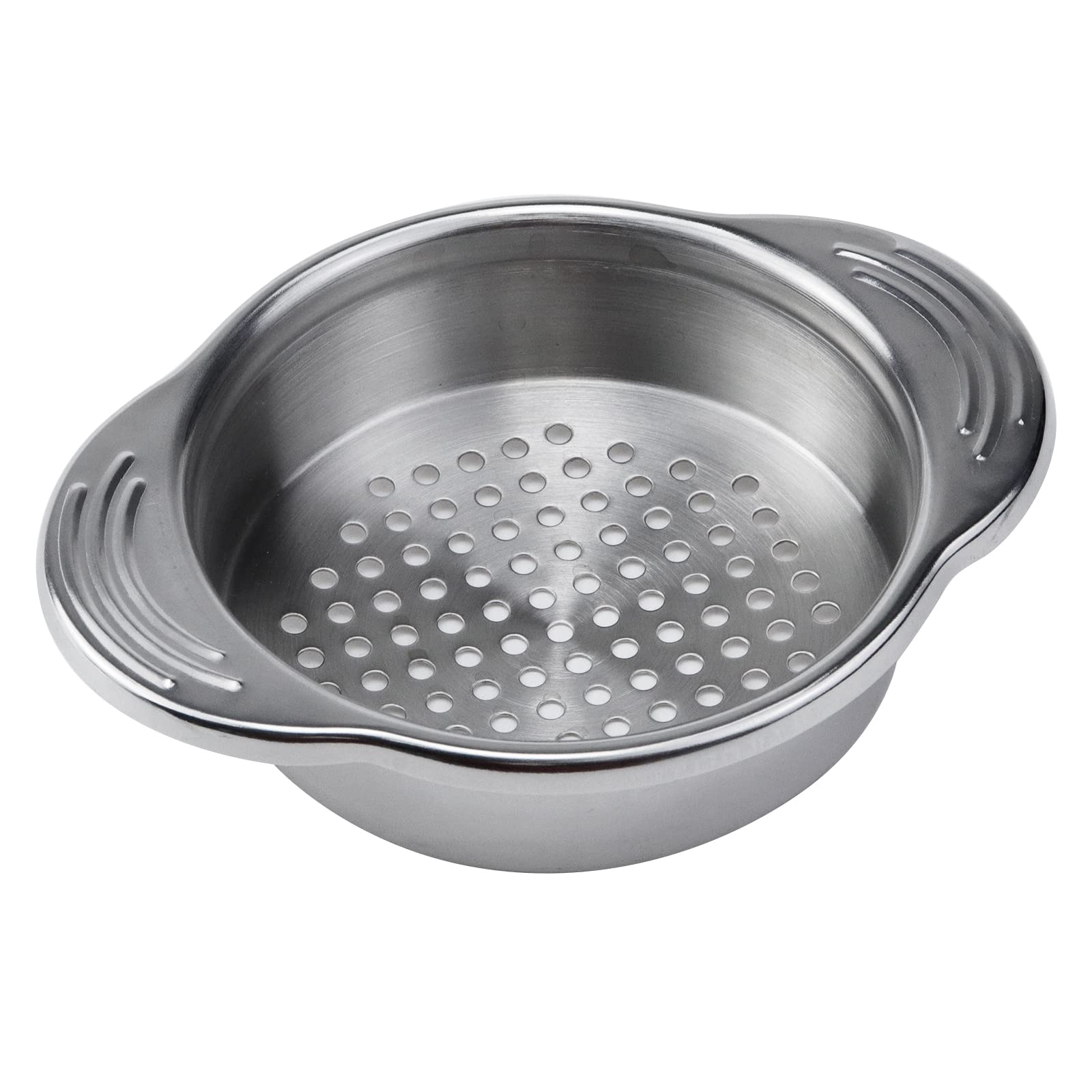 Antrader 4.5- Inch Stainless Steel Strainer, Kitchen Colander for Straining, Draining & Rinsing