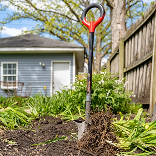 Radius Garden 23311 Root Slayer Perennial Shovel, Red