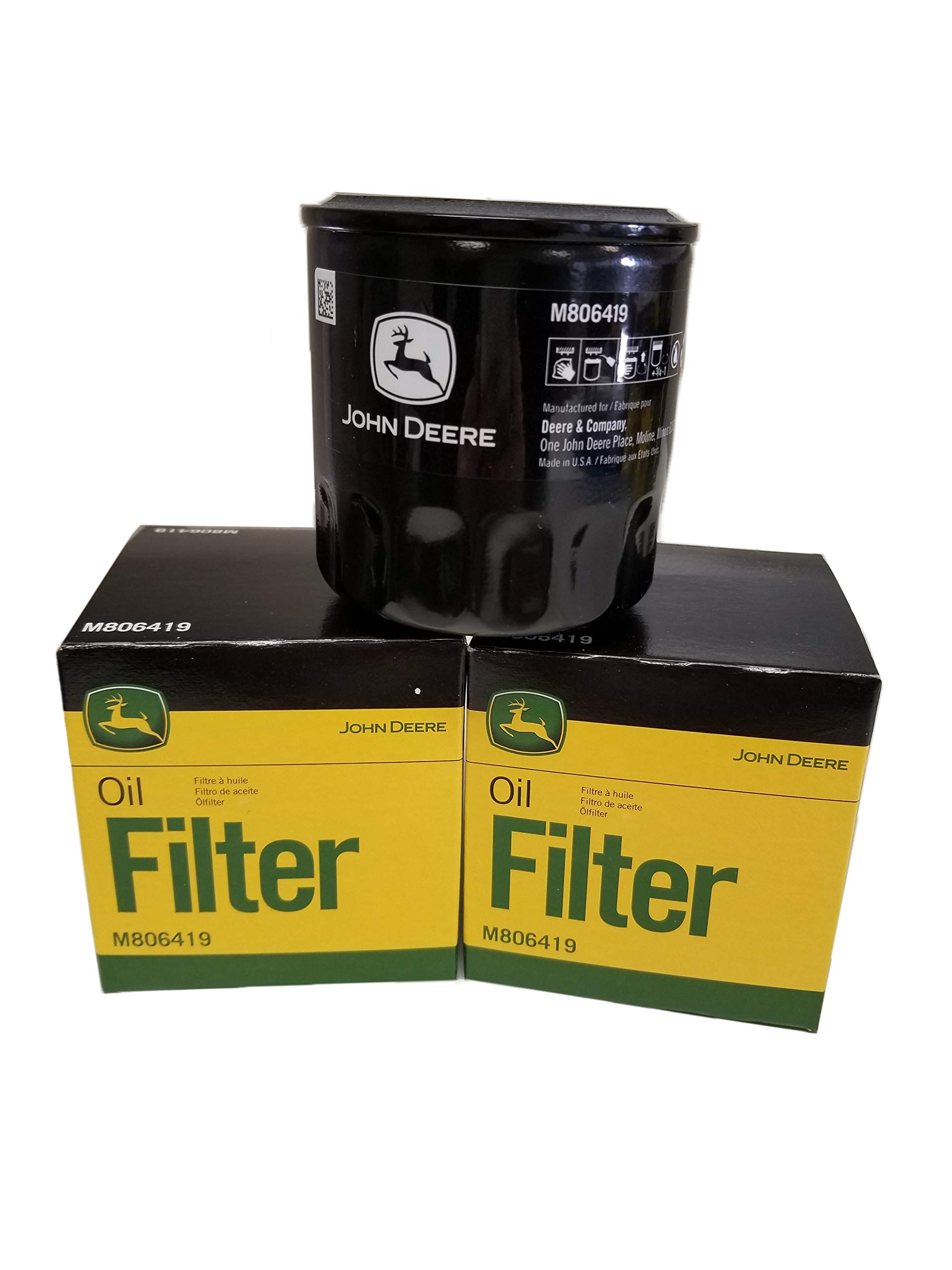 John Deere Original Equipment Oil Filters - M806419 (QTY OF 3)