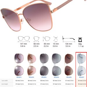 The Fresh Classic Crystal Elegant Women Beauty Design Sunglasses Gift Box (L173-Rose Gold, Brown/Pink)