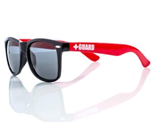 guard polarized sunglasses (black/red)