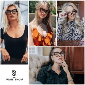 SOJOS Blue Light Blocking Glasses Retro Vintage Cateye Eyeglasses for Women Plastic Frame Hipster Party SJ5025 with Tortoise Frame/Anti-Blue light Lens