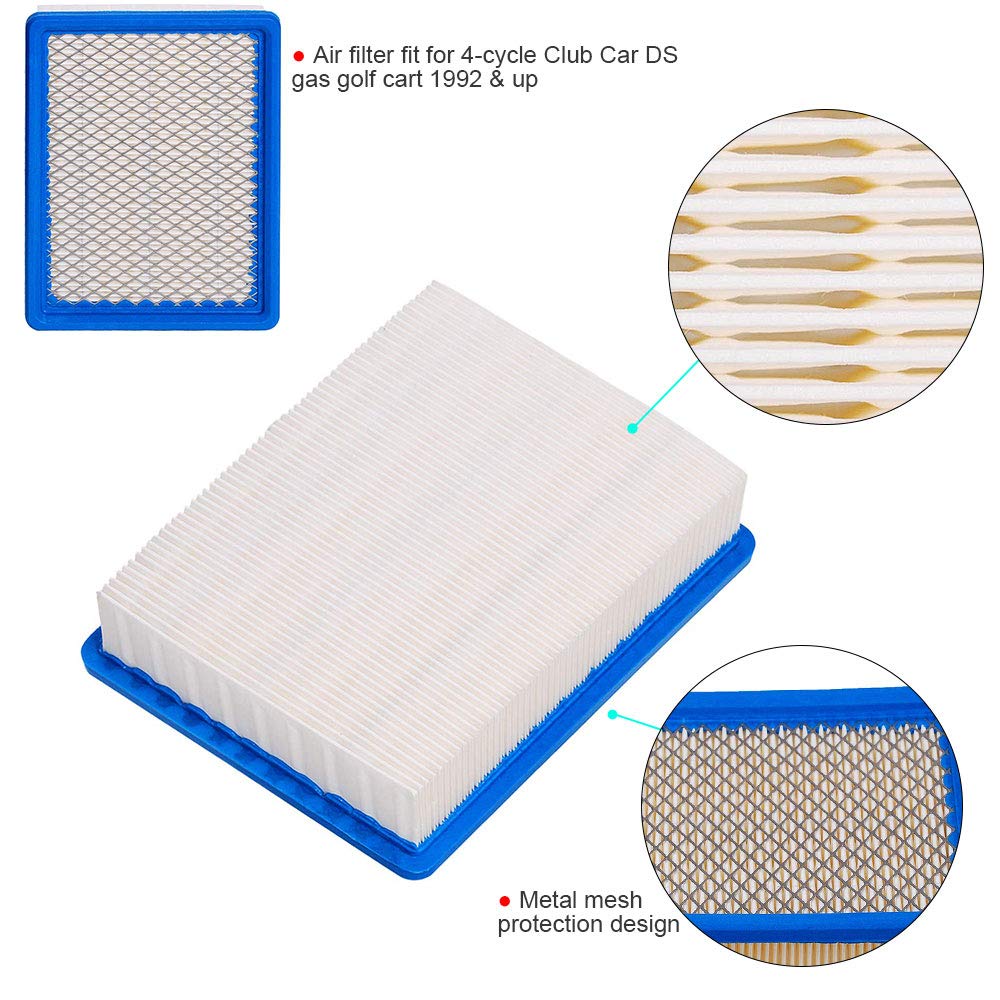 HIFROM Air Filter Replacement for Club Car 1015426 4-Cycle DS Gas Golf Cart Models 1992 and Up, Air Filter Cleaner (Pack of 5)