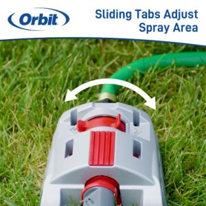 Orbit 56281 Oscillating Water Sprinkler for Lawn and Garden with Metal Base and Custom Pattern Dial (Waters up to 4,000 Square Feet)