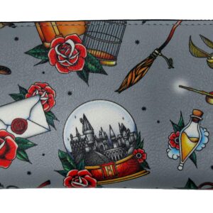 Loungefly Harry Potter Relics All Over Tattoo Print Wallet