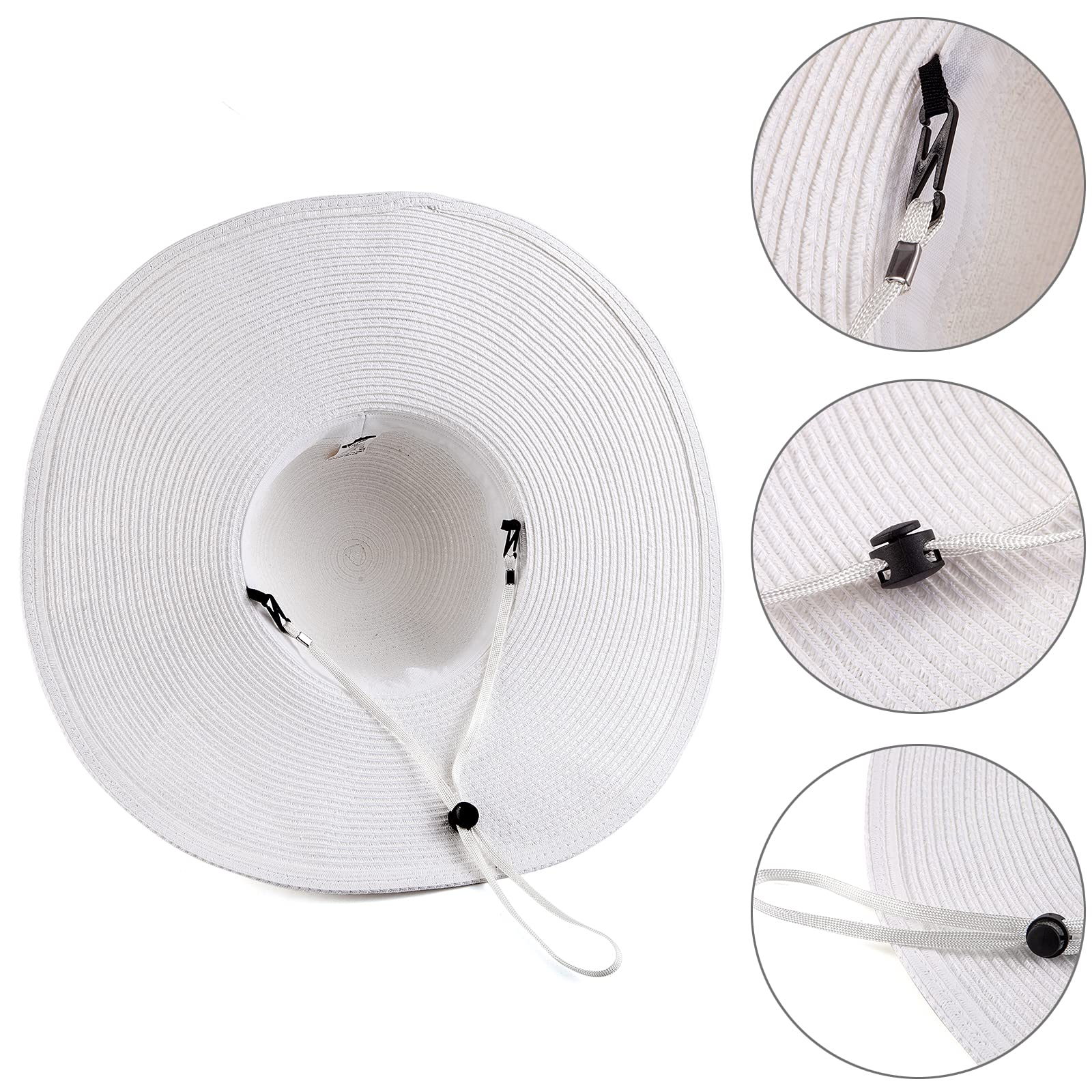 Wide Brim Sun Hat Womens - White Sun Hat Ladies Hat Women Straw Floppy Hat Beach