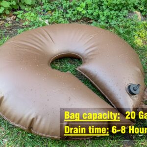 All New Extra Large 20 Gallon Tree Watering Ring/Bag(2 Pack),Deep Root&Slow Release&Automatic Drip Irrigation Watering System, Low-Profile Great for Multi-Trunk Newly Planted Small Trees and Shrubs