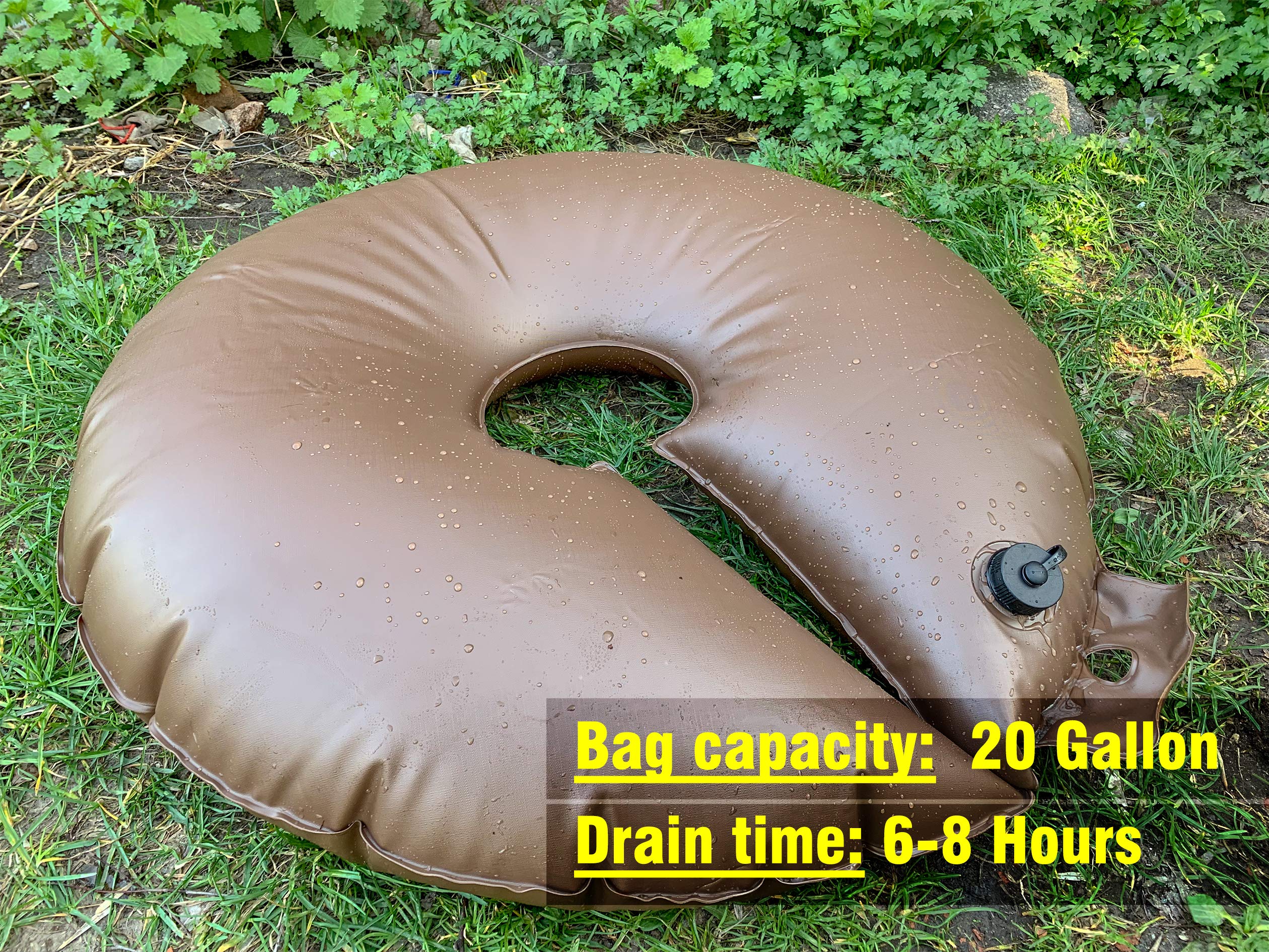 All New Extra Large 20 Gallon Tree Watering Ring/Bag(2 Pack),Deep Root&Slow Release&Automatic Drip Irrigation Watering System, Low-Profile Great for Multi-Trunk Newly Planted Small Trees and Shrubs