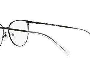 A|X ARMANI EXCHANGE Women's AX1034 Cat Eye Prescription Eyeglass Frames, Black/Demo Lens, 52 mm