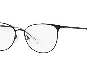 A|X ARMANI EXCHANGE Women's AX1034 Cat Eye Prescription Eyeglass Frames, Black/Demo Lens, 52 mm