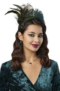 babeyond fascinator hat veil feather fascinator hair clip tea party pillbox derby hat fascinator mesh bridal wedding veil peacock green