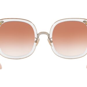 Coach HC7101B Sunglasses, Rose Gold/Transparent Pink/Pink Gradient, 53 mm