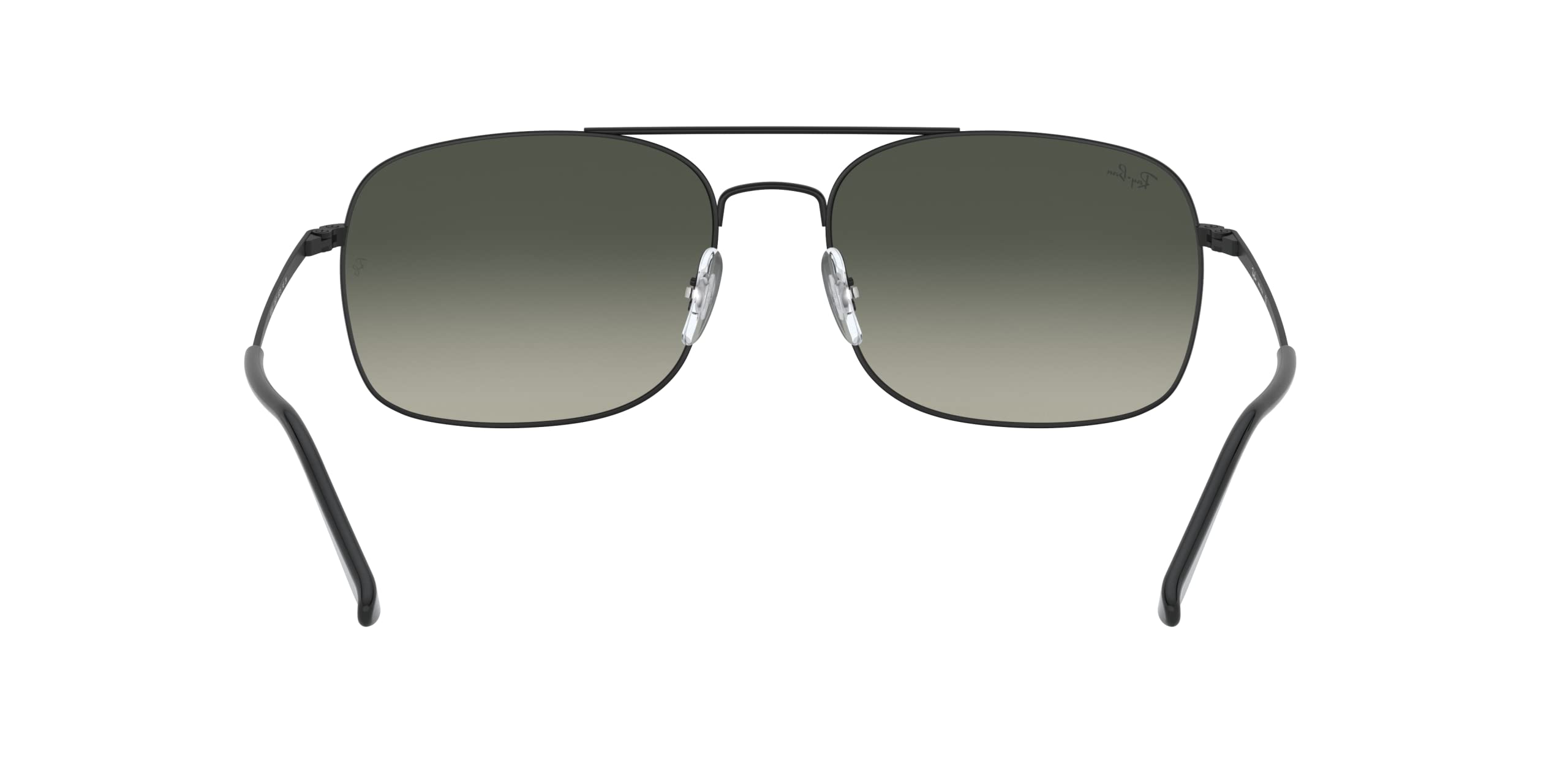 Ray-Ban RB3611 Square Sunglasses, Matte Black/Light Grey Gradient Dark Grey, 60 mm