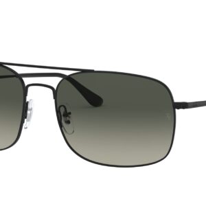 Ray-Ban RB3611 Square Sunglasses, Matte Black/Light Grey Gradient Dark Grey, 60 mm