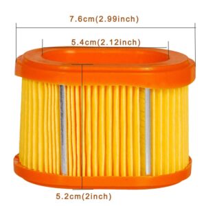 HIFROM Air Filter Cleaner Fuel Line Spark Plug Replacement for 790166 5404H 5404 5404K 93302 93312 93332 93352 100-834 30-123, Oval Air Filter Cartridge