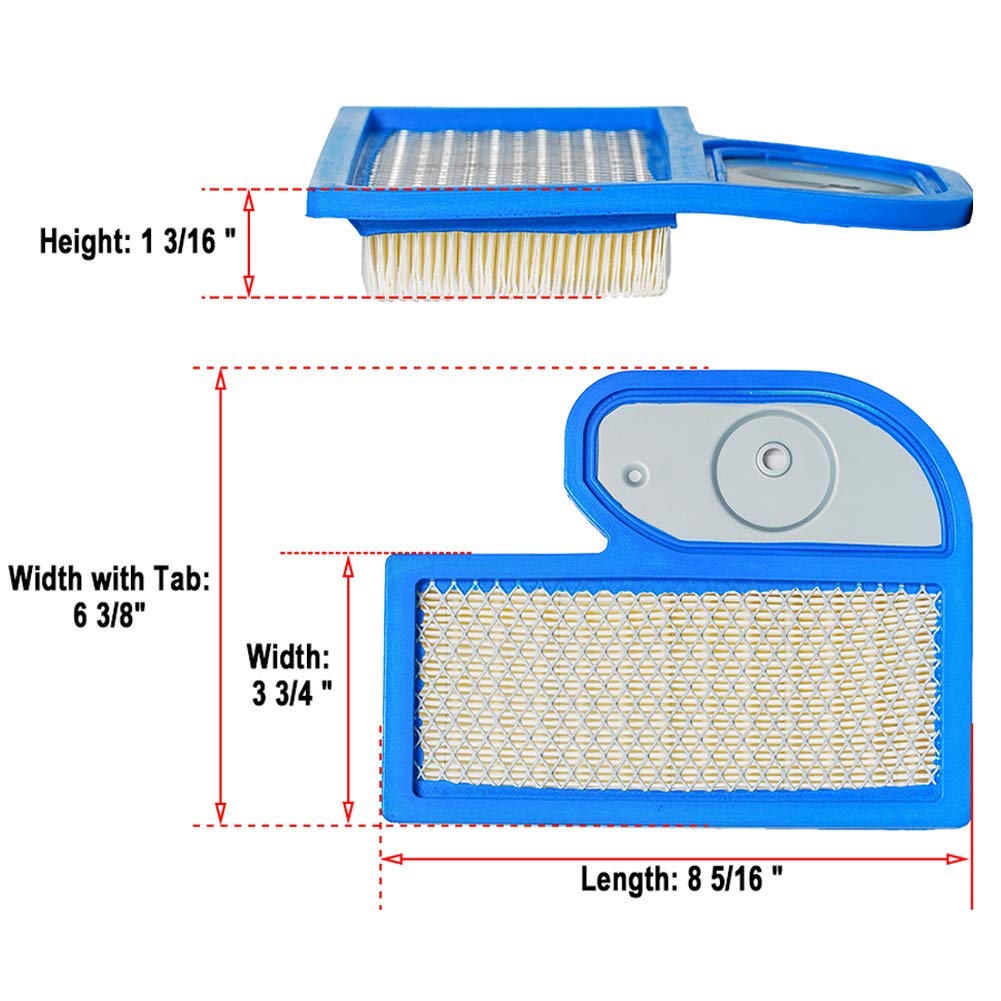 HIFROM M137556 Air Filter & Pre Filter with Fuel Filter Fuel Pump Compatible with John Deere LT190 LT180 LTR180 LX277 LX279 LX288 LX280 GT235 GT235E GX325 325 335 345 Lawn Tractor Lawn Mower