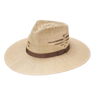 charlie 1 horse mexi shore 3 3/4" brim fashion hat tan/brown s