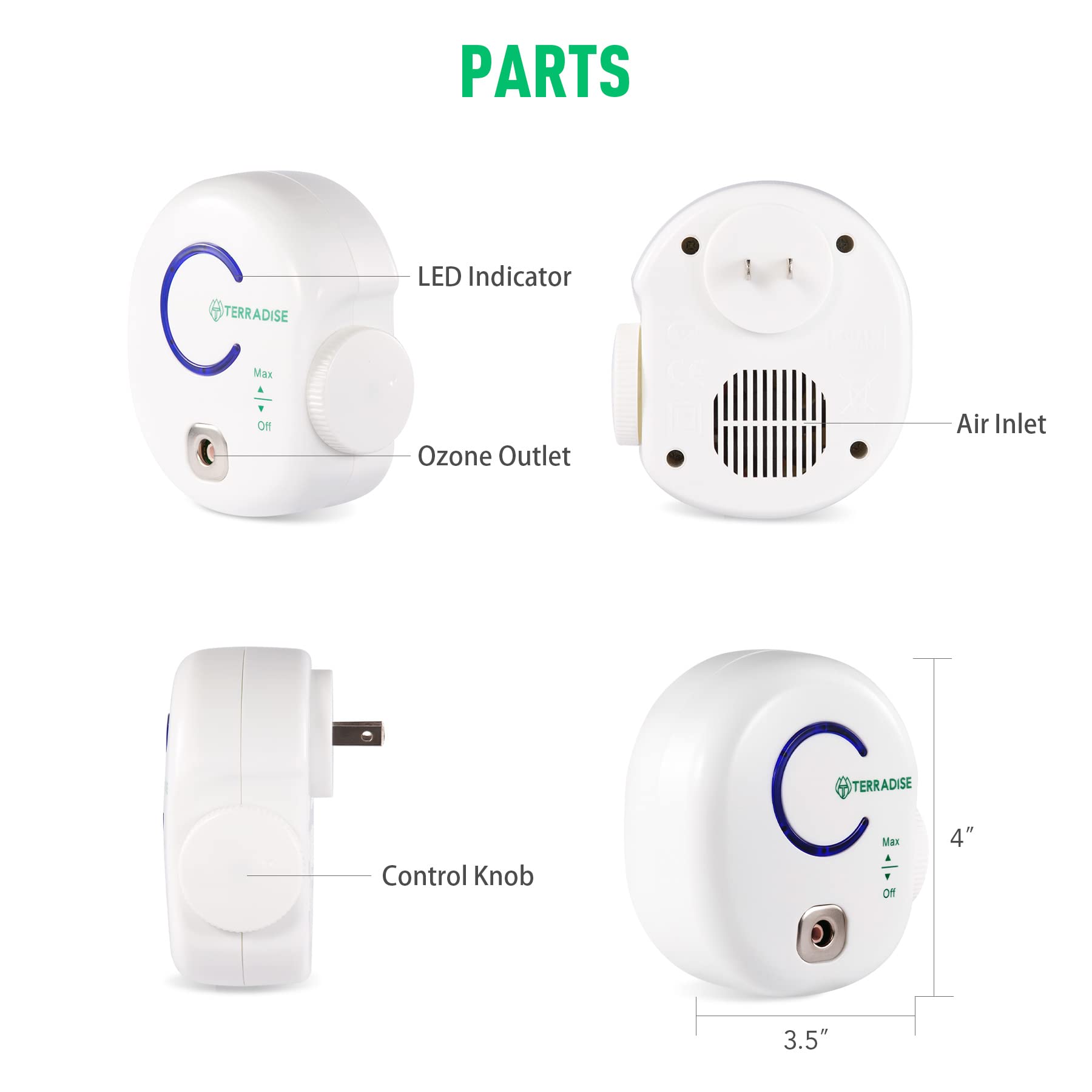 Mini Air Purifier 2 Pack