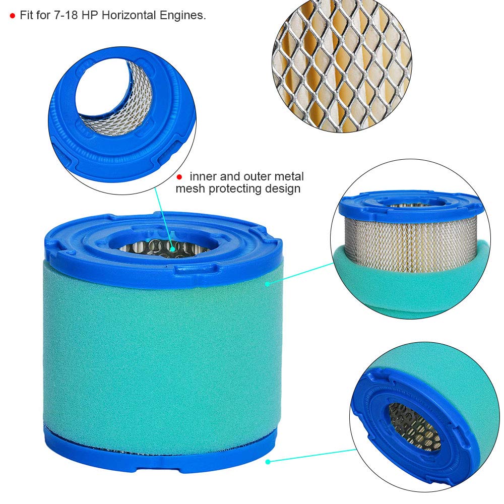 HIFROM Round Air Filter Cartridge Cleaner Pre-Filter Compatible with 7-18 HP Engine 393957 393957S 390930 4106 271794 271794S 270782 (Pack of 1)