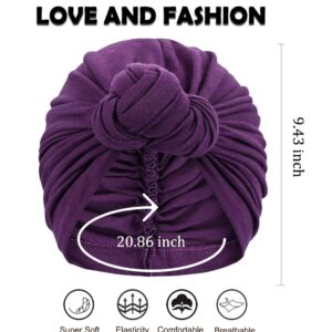 Women Turban,Beanie Hats,Indian Hats Head Wraps,African Turban Knot Pre-Tied Bonnet Beanie Cap for Women